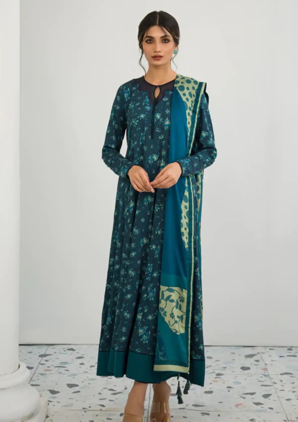 SAPPHIRE Premium Printed Khadar Vol 3-Pc Suit