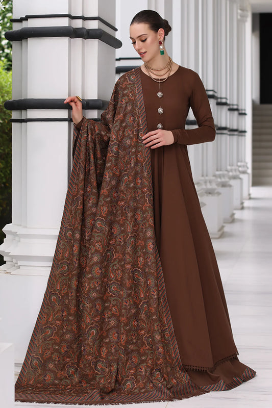 BREEZE Luxury Embroidered Dhanak 3-Pc Suit