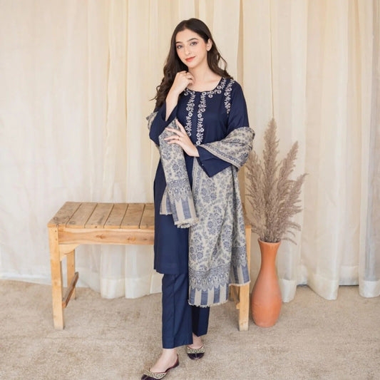 AISLING Luxury Embroidered 3-Pcs Suit