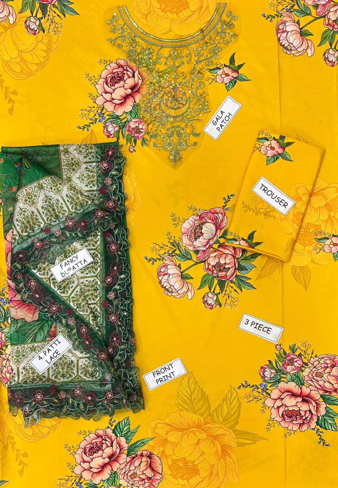 ZIVA BY GULLJEE Silk 3-Pc Suit