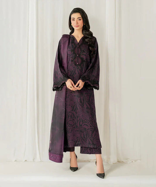 BAROQUE Premium Printed Lawn 3-Pcs Suit