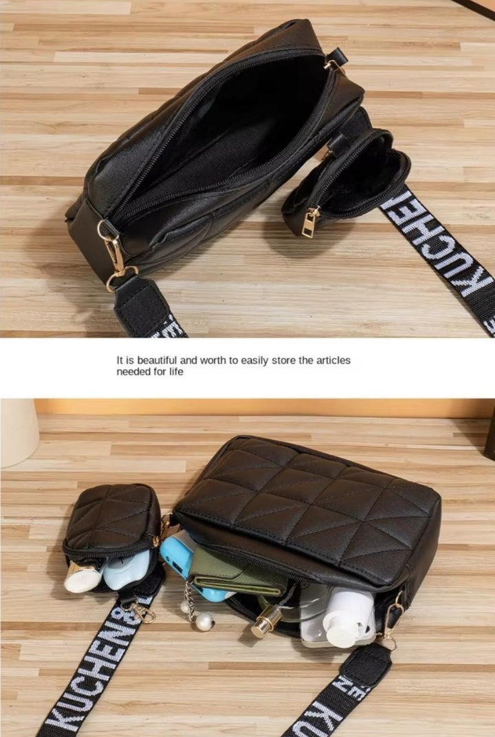 Stylish Girl's Multicolor Crossbody Bag - 1 Pc