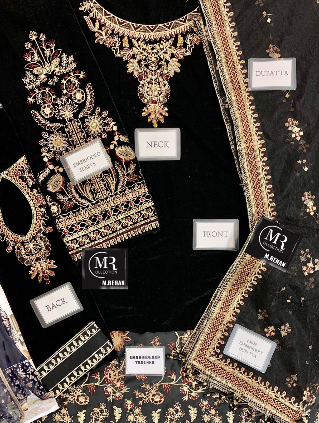 BAROQUE Jazmin Velvet Wedding 3-Pcs