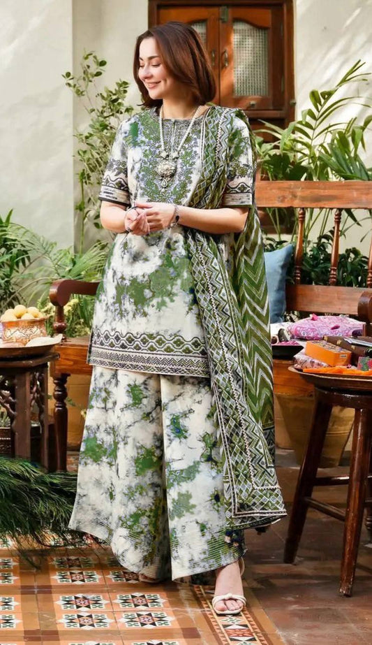 SAPPHIRE Premium Lawn Suit 3-Pcs