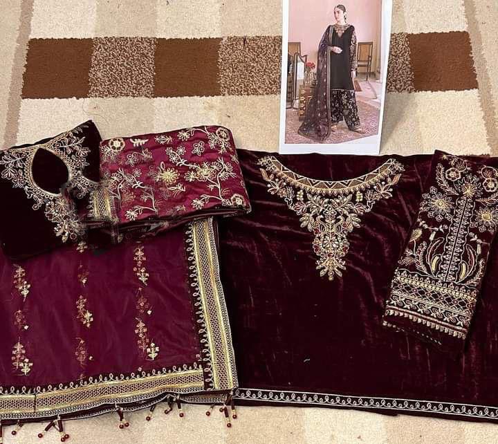 BAROQUE Jazmin Velvet Wedding 3-Pcs