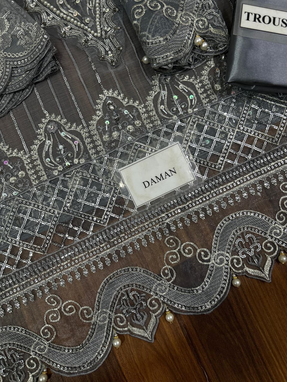 AFROZEH Luxury Chiffon Fancy 3-Pcs