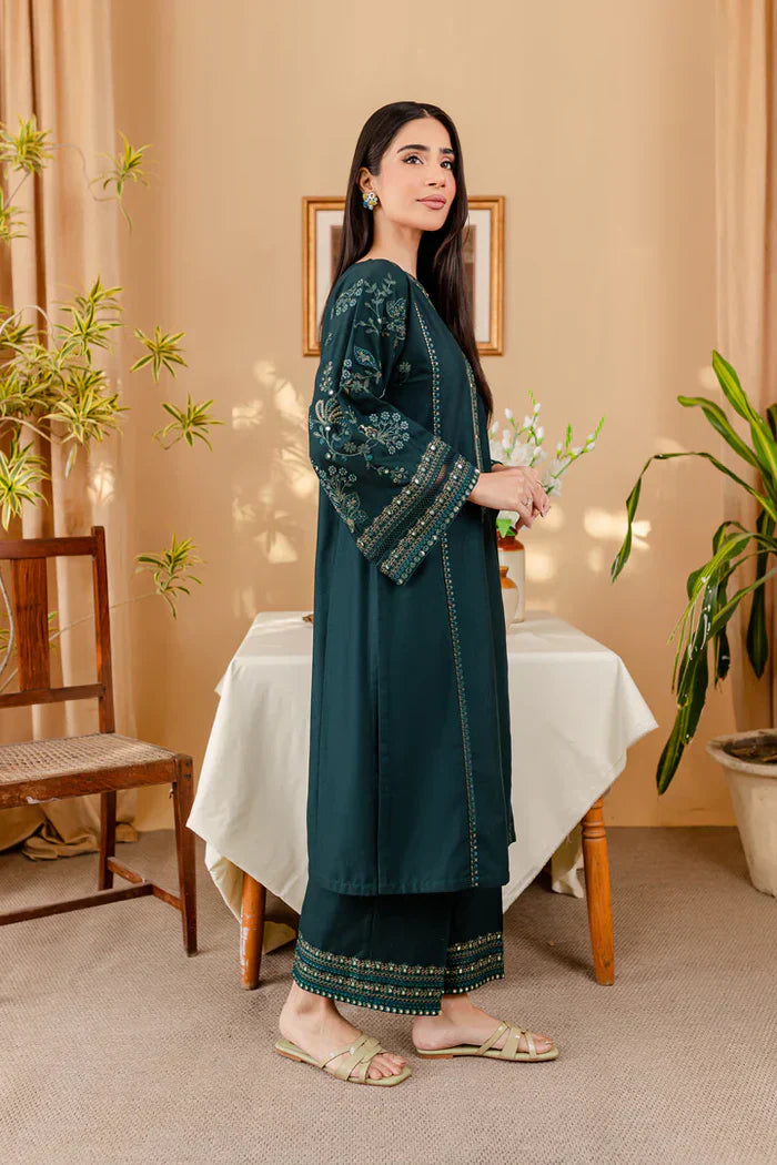 BATIK Luxury Embroidered Dhanak 2-Pc Suit
