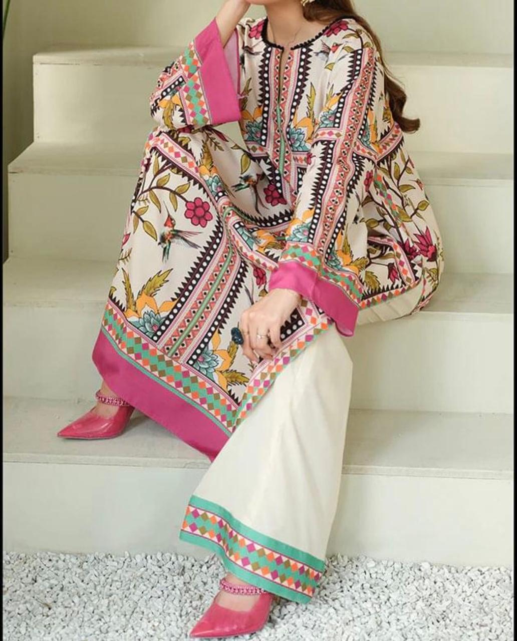 LULUSAR Silk Digital Print 3-Pcs