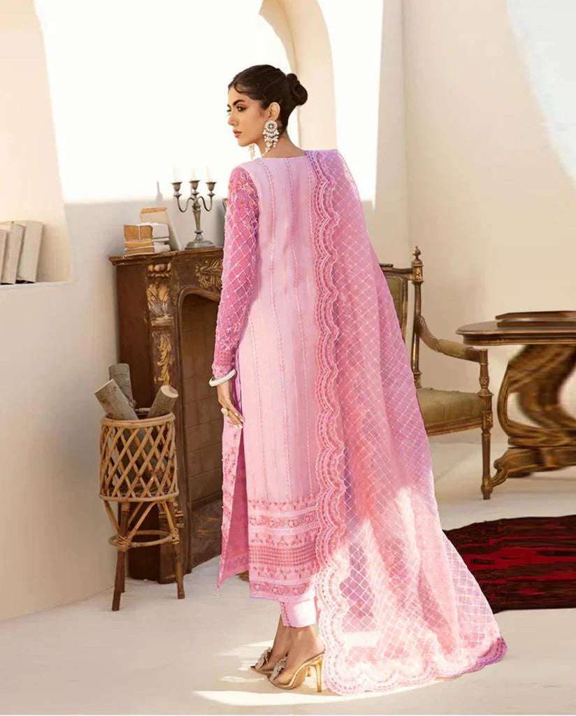 AKBAR ASLAM Soft Organza Fancy Embroidered 3-Pcs
