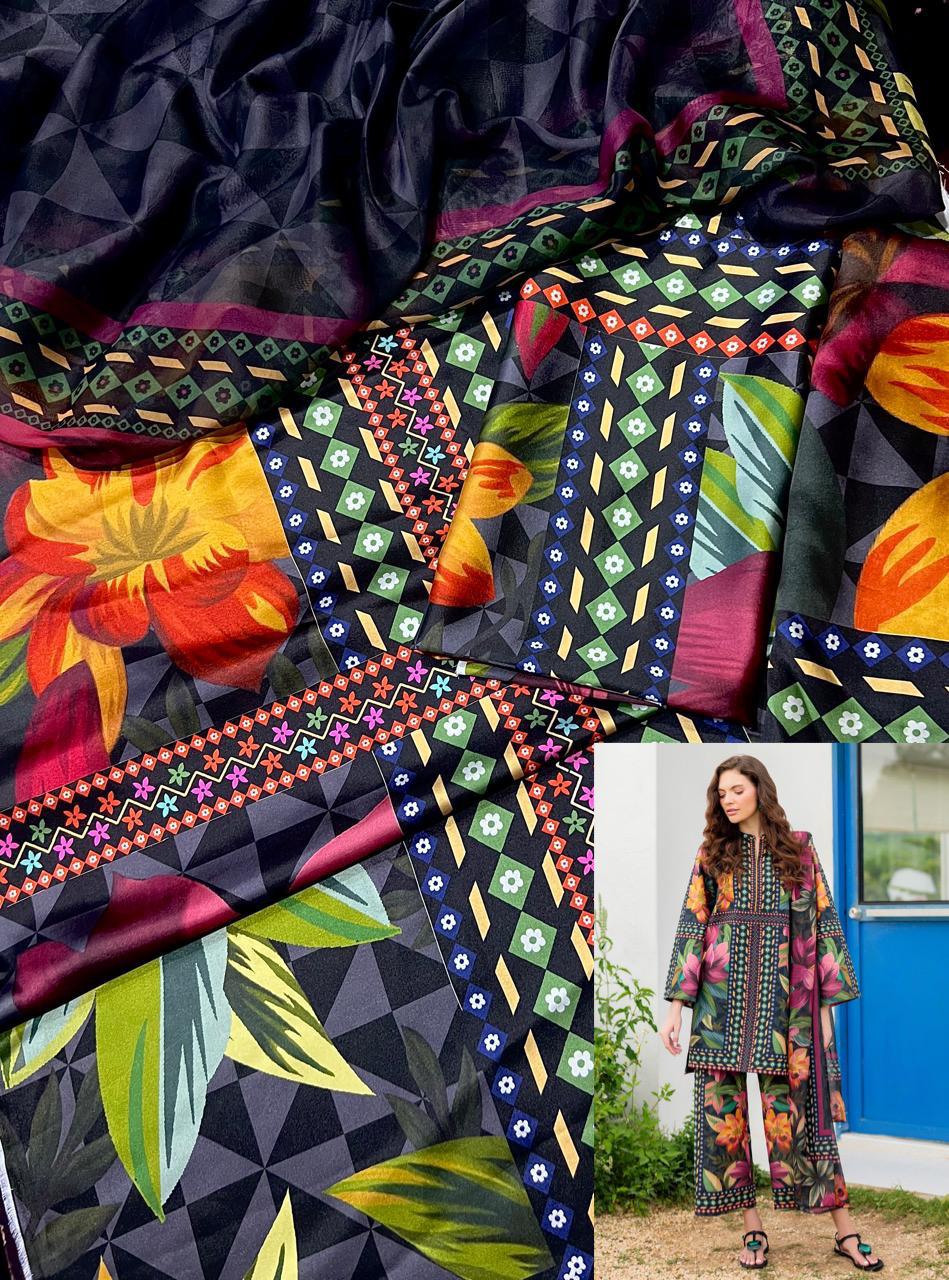 JAZMIN Digital Printed 3-Pcs Suit