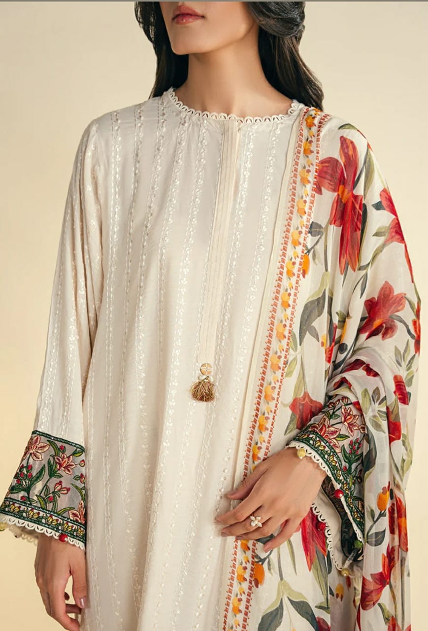 Jazmin New Arrival Lawn 3-Pcs suit