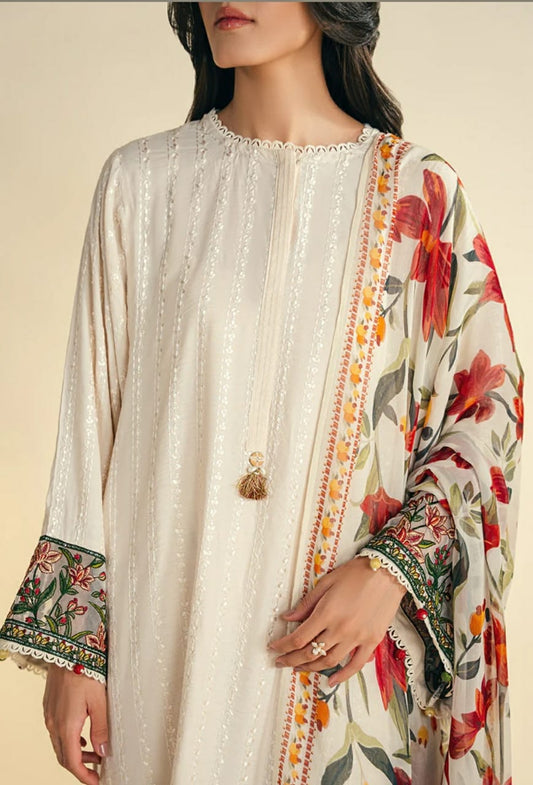 Jazmin New Arrival Lawn 3-Pcs suit