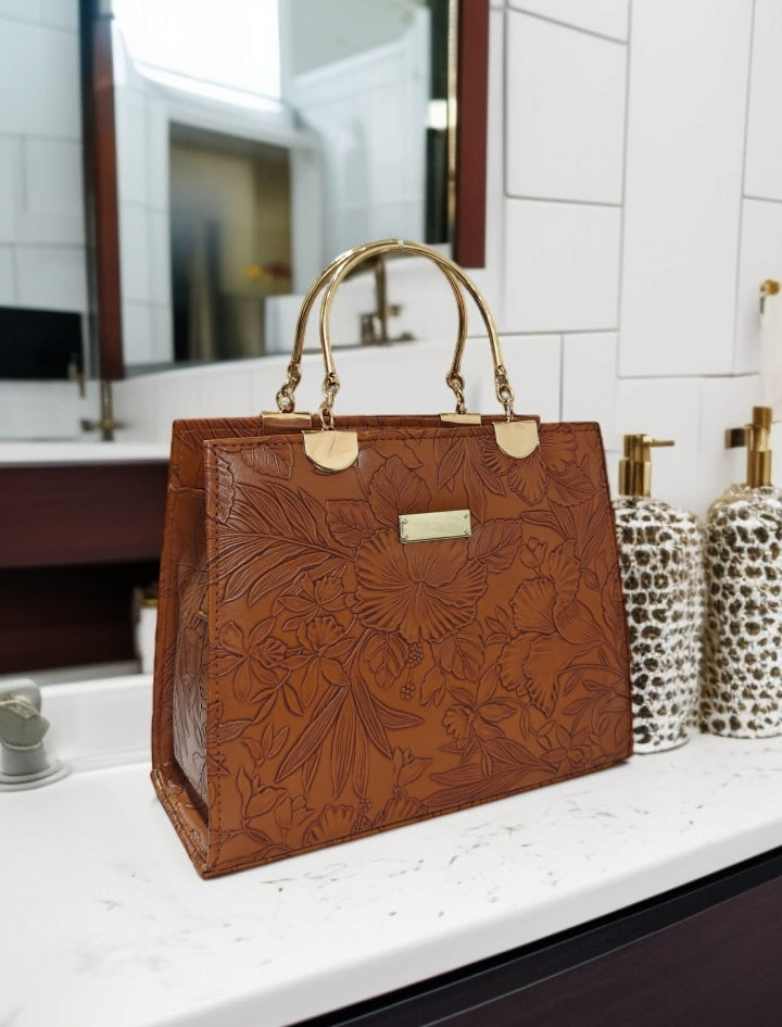 Luxury Flowers Box Hand Bag