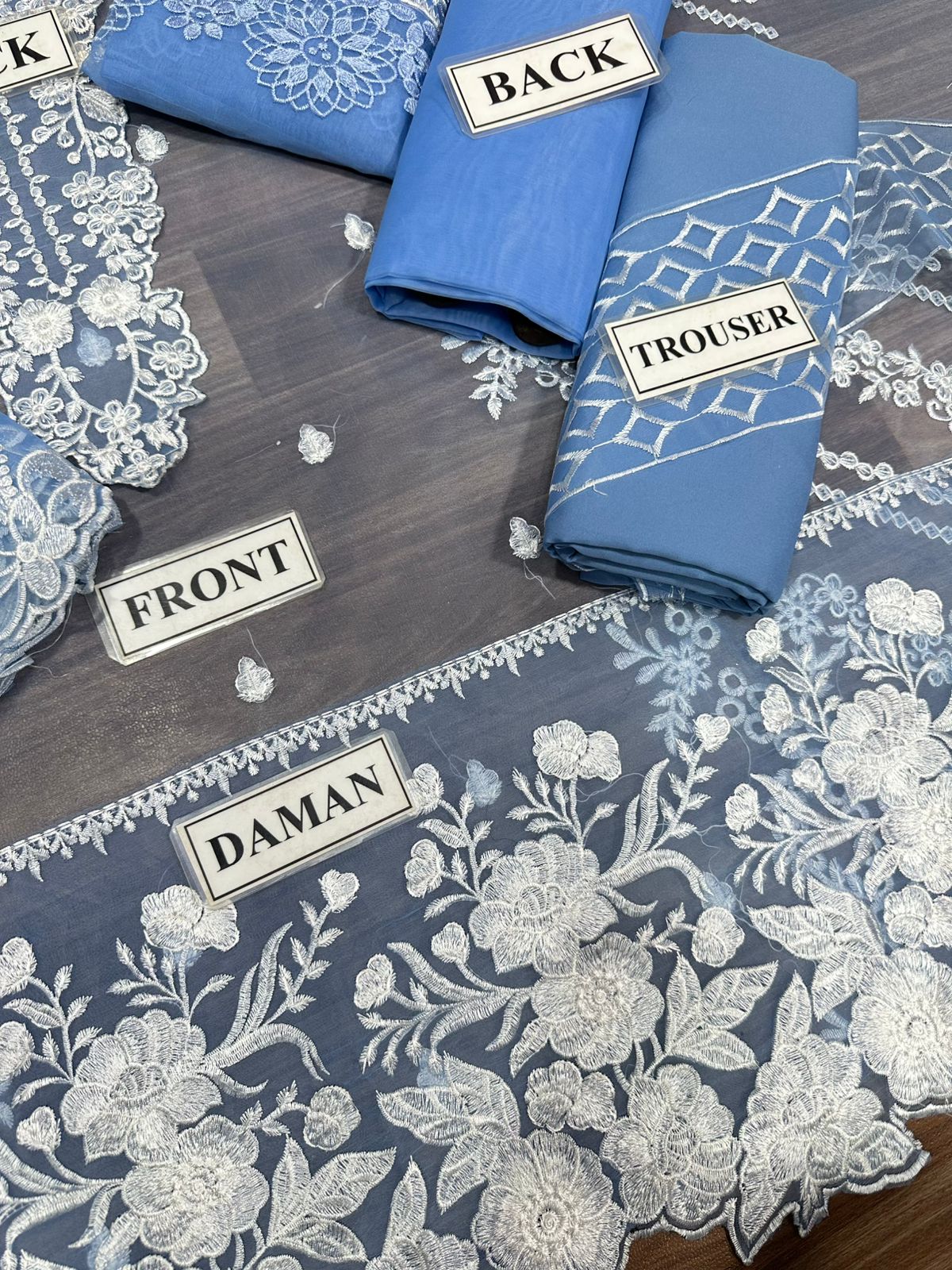 AZURE Thread Work Luxury Embroidery 3-Pcs