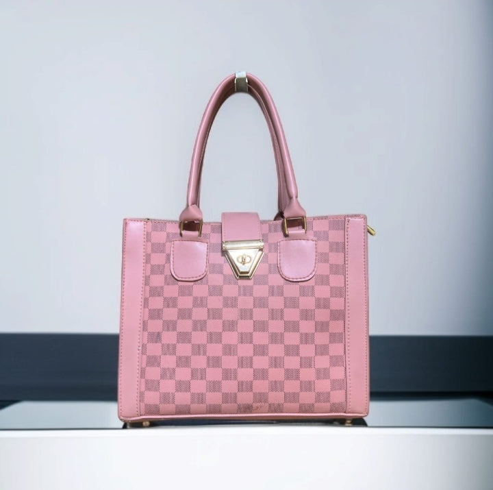 Chess Lock Hand Bag