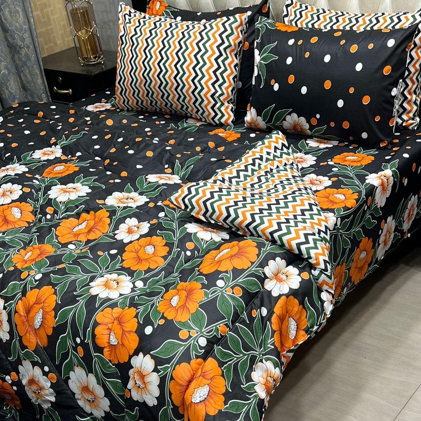 Printed 6 Pcs Vickie Razai Set