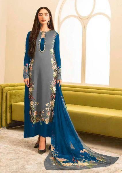NISHAT | Pure Silk  3-Pcs Suit