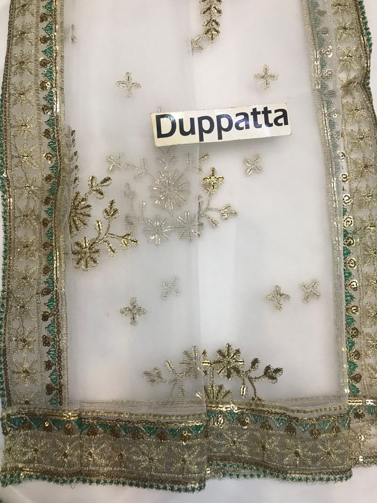 AZURE Heavy Embroidered Chiffon Fancy 3-Pcs