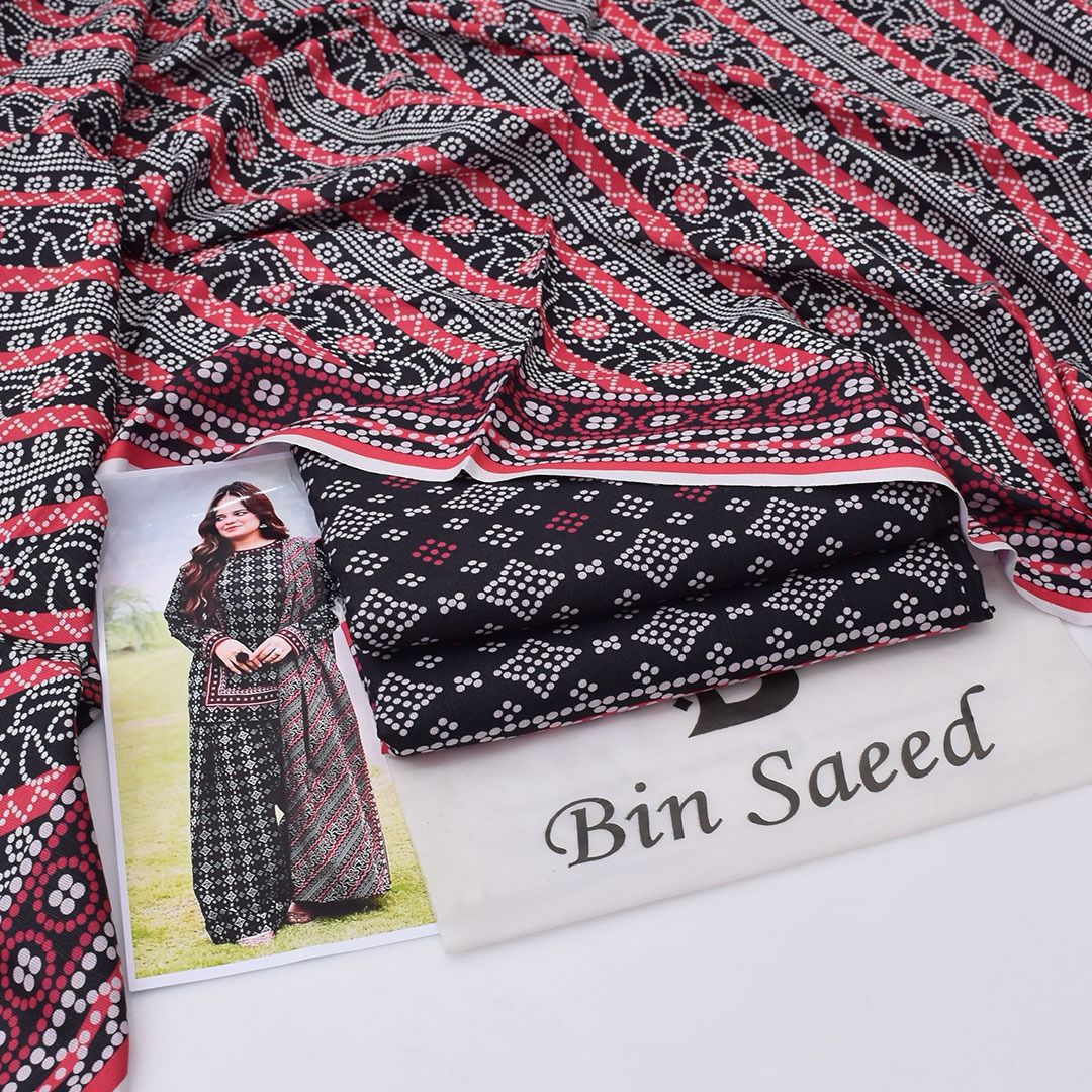 BIN SAEED Stylish Digital Khaddar 3-Pc Suit