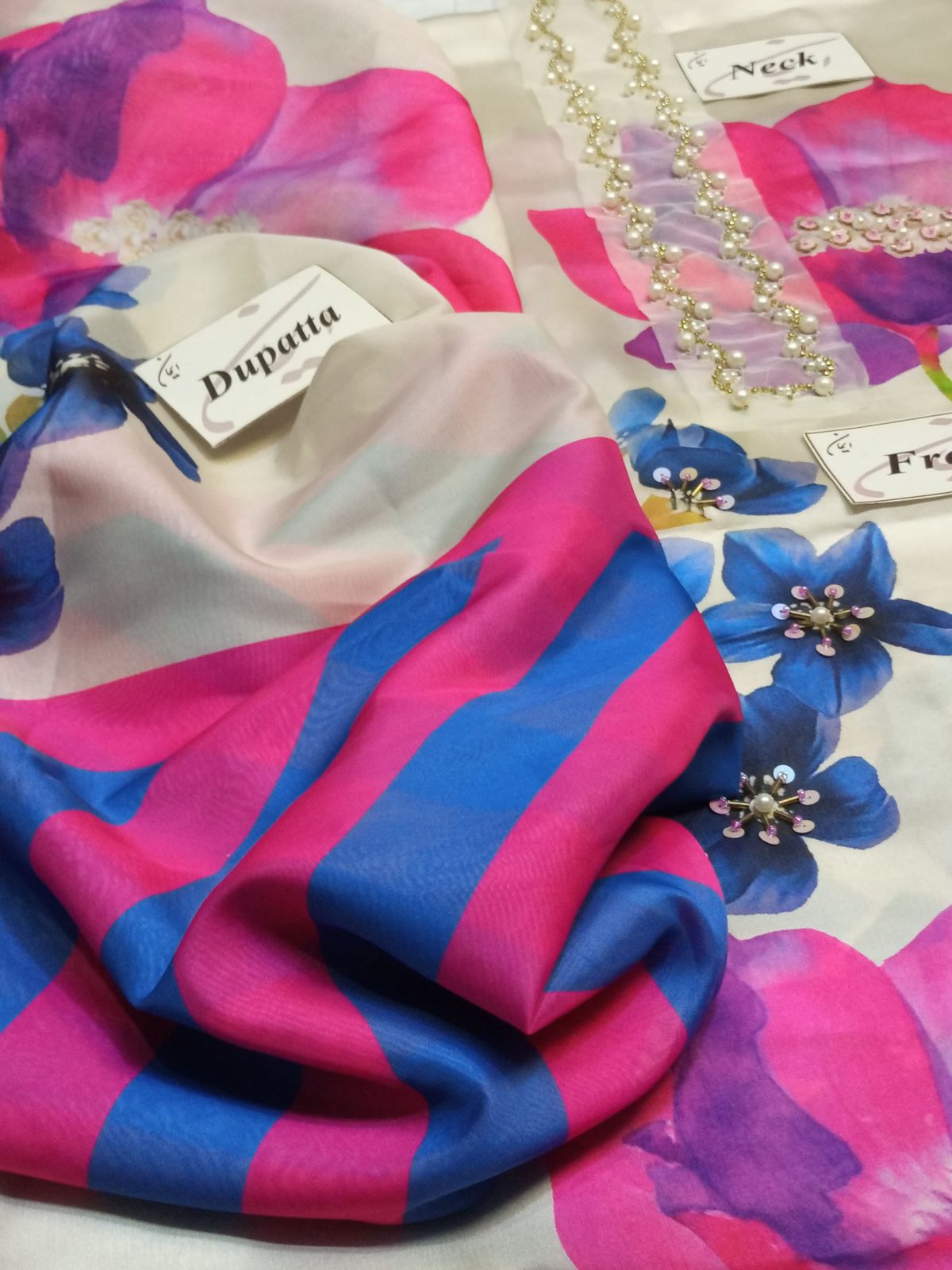 LULUSAR Silk Embroidered 3-Pc Suit