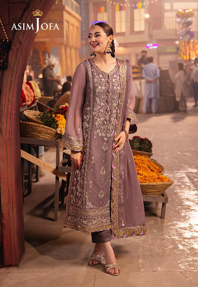 ASIM JOFA Embroidered Suit 3-Pcs
