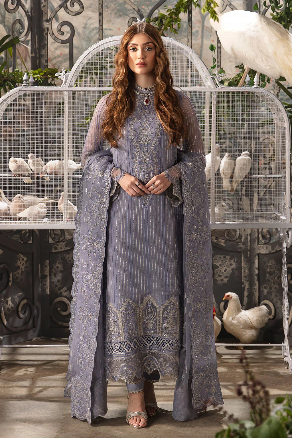 AFROZEH Luxury Chiffon Fancy 3-Pcs