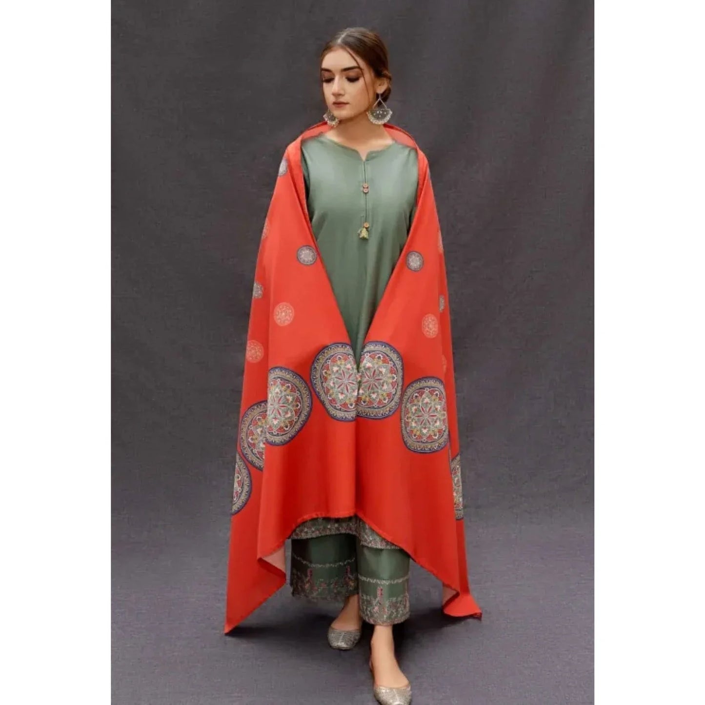 ASLING Embroidered LAWN 3-Pcs Suit