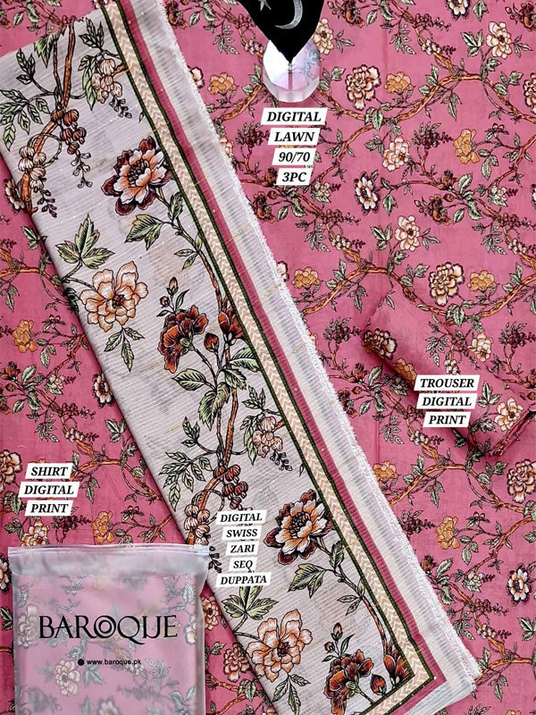BAROOQUE  *Summer 𝗖𝗼𝗹𝗹𝗲𝗰𝘁𝗶𝗼𝗻 𝟮𝗸𝟮5* 3-Pcs