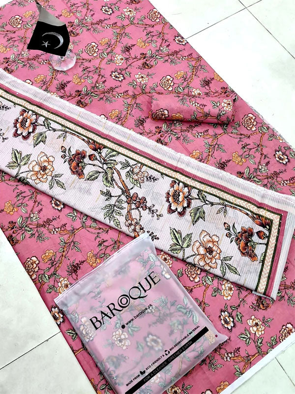 BAROOQUE  *Summer 𝗖𝗼𝗹𝗹𝗲𝗰𝘁𝗶𝗼𝗻 𝟮𝗸𝟮5* 3-Pcs