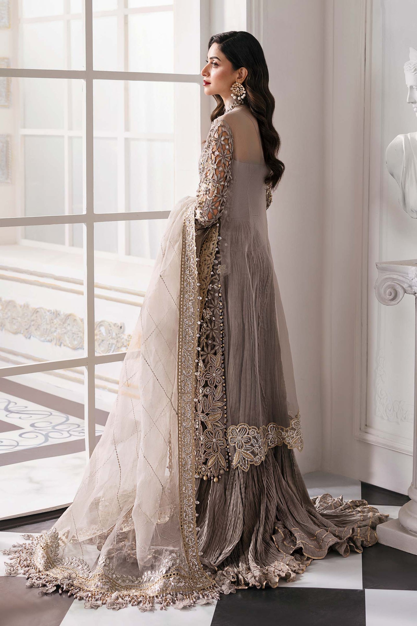 MARIA.B Embroidered Organza Fancy 3-Pcs