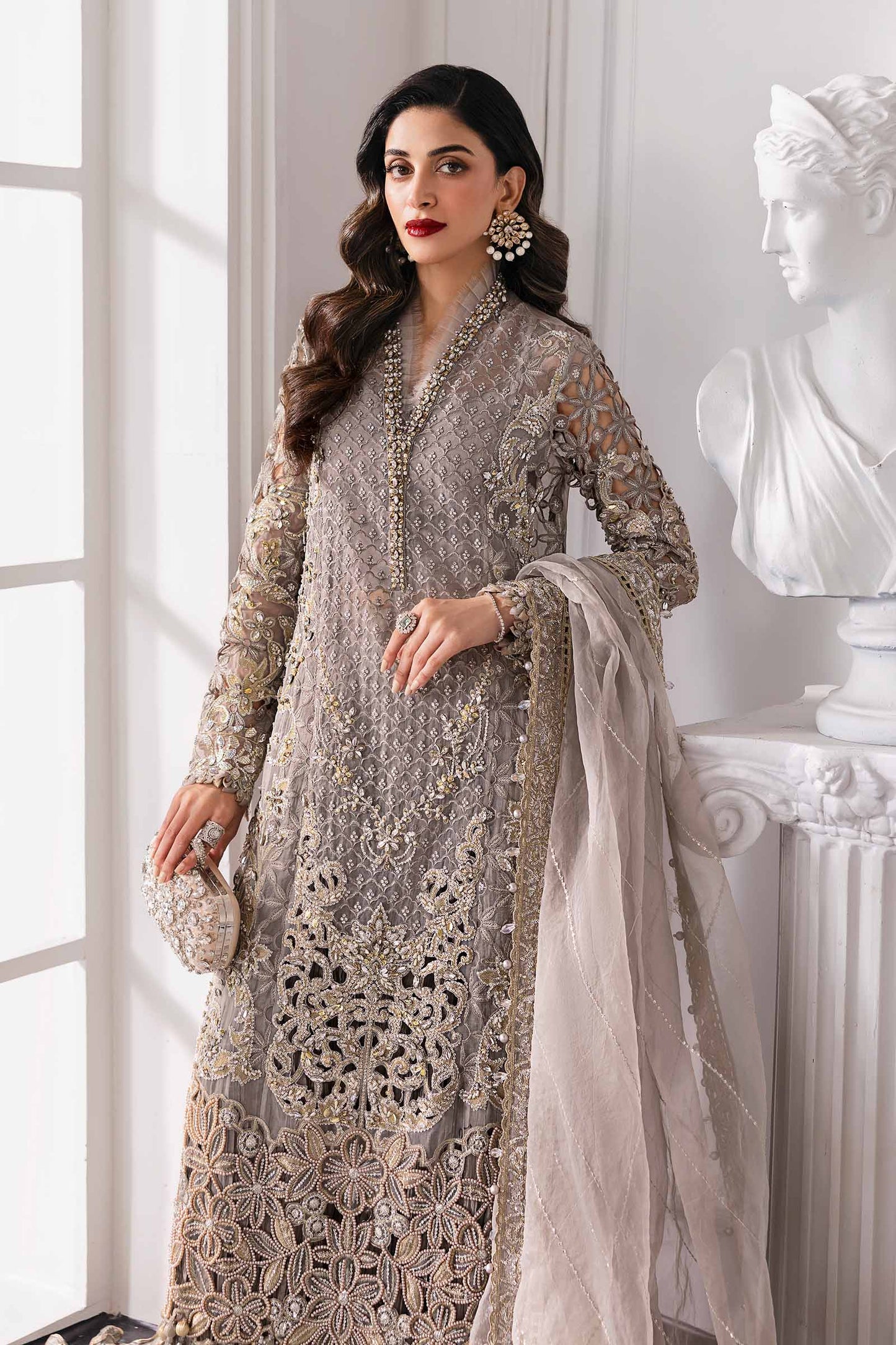 MARIA.B Embroidered Organza Fancy 3-Pcs