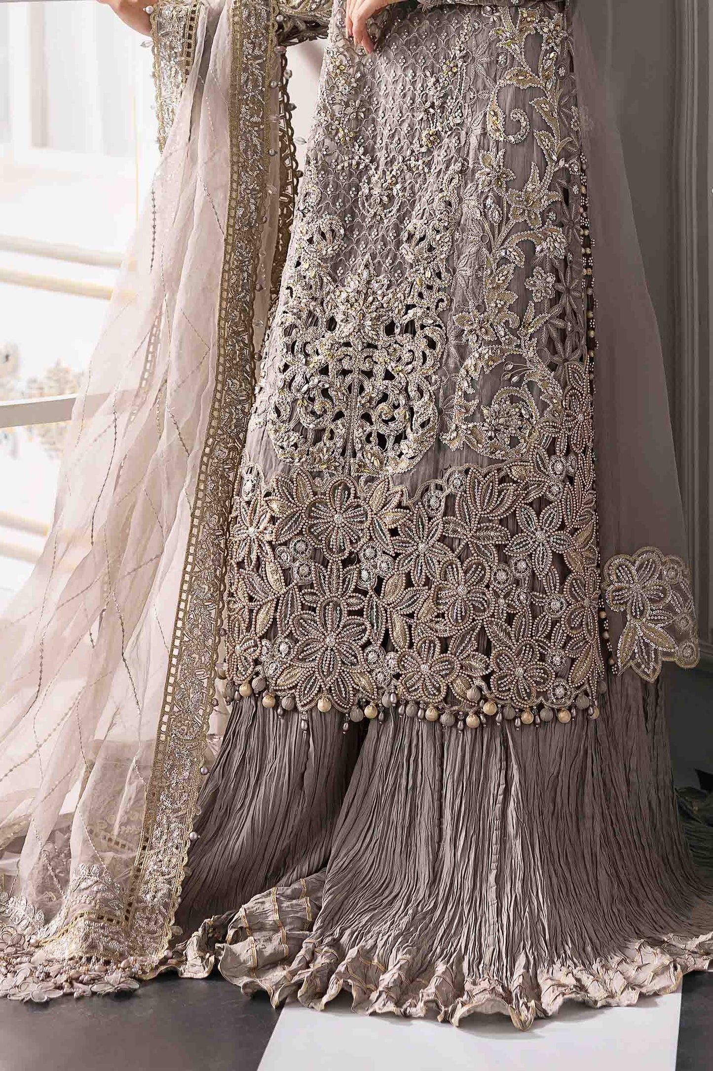 MARIA.B Embroidered Organza Fancy 3-Pcs