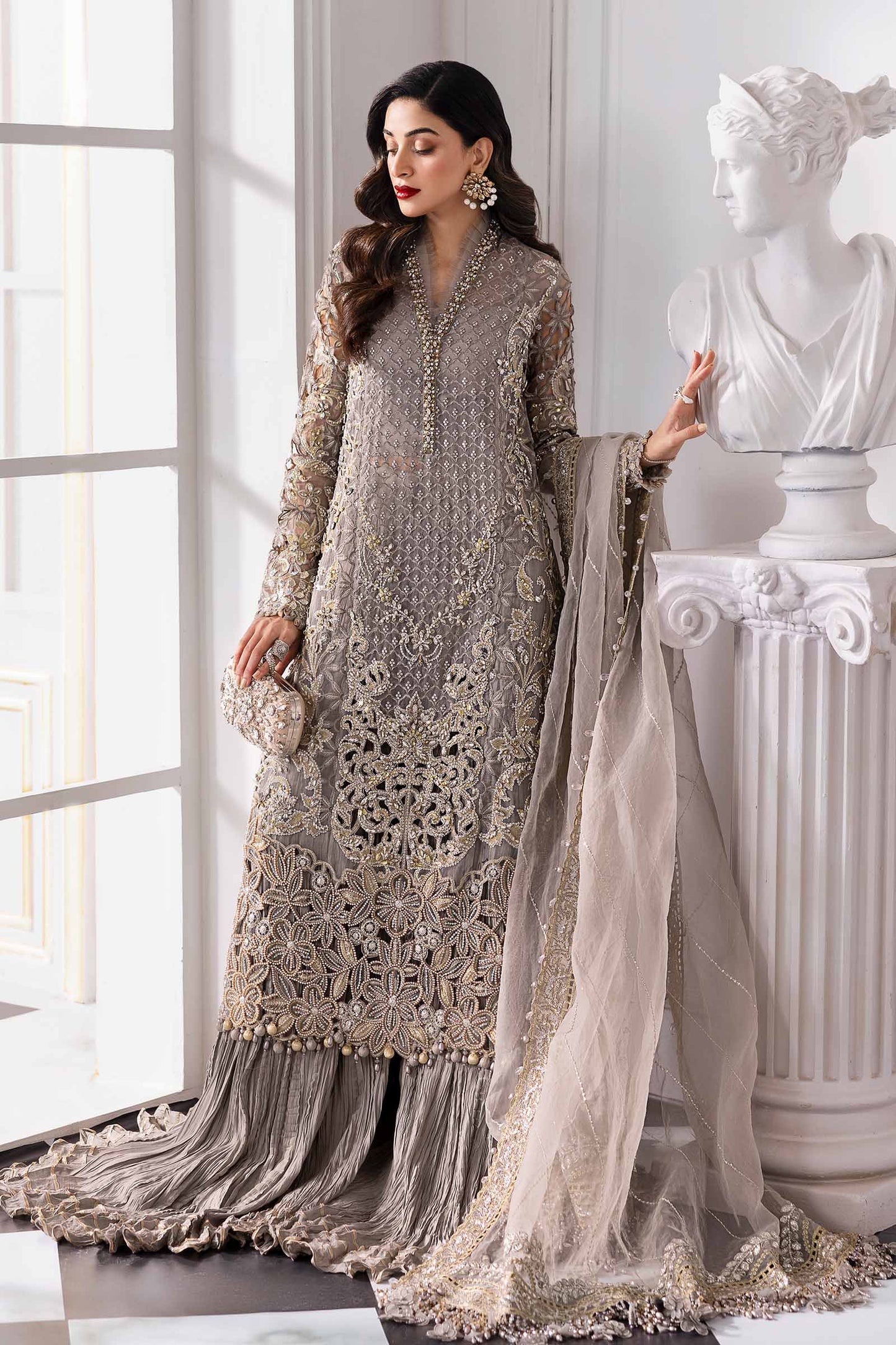 MARIA.B Embroidered Organza Fancy 3-Pcs