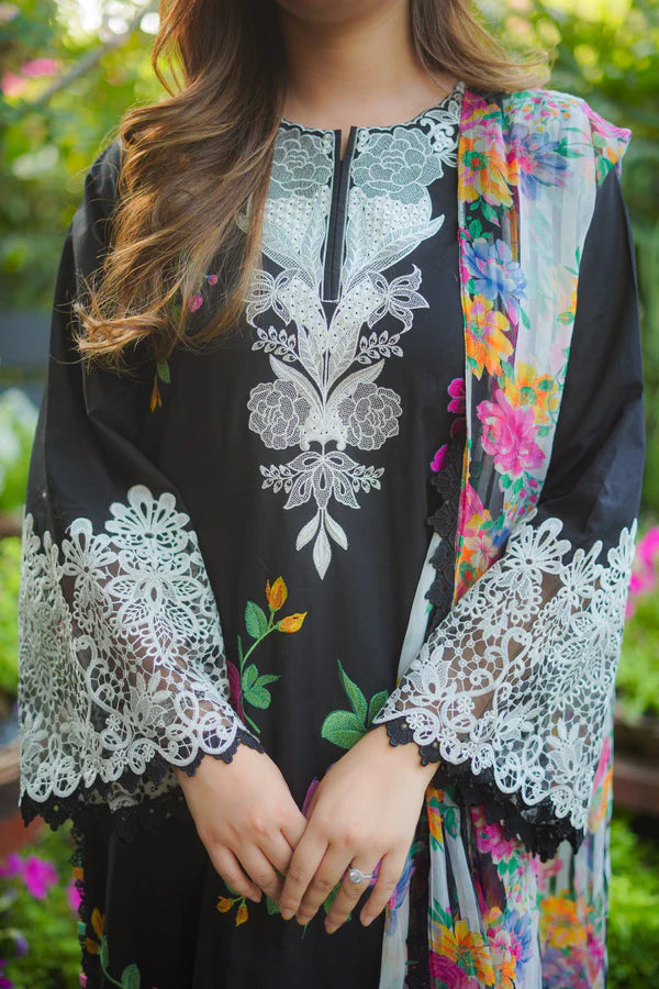 ANEELA Luxury Embroidered 3-Pc Suit