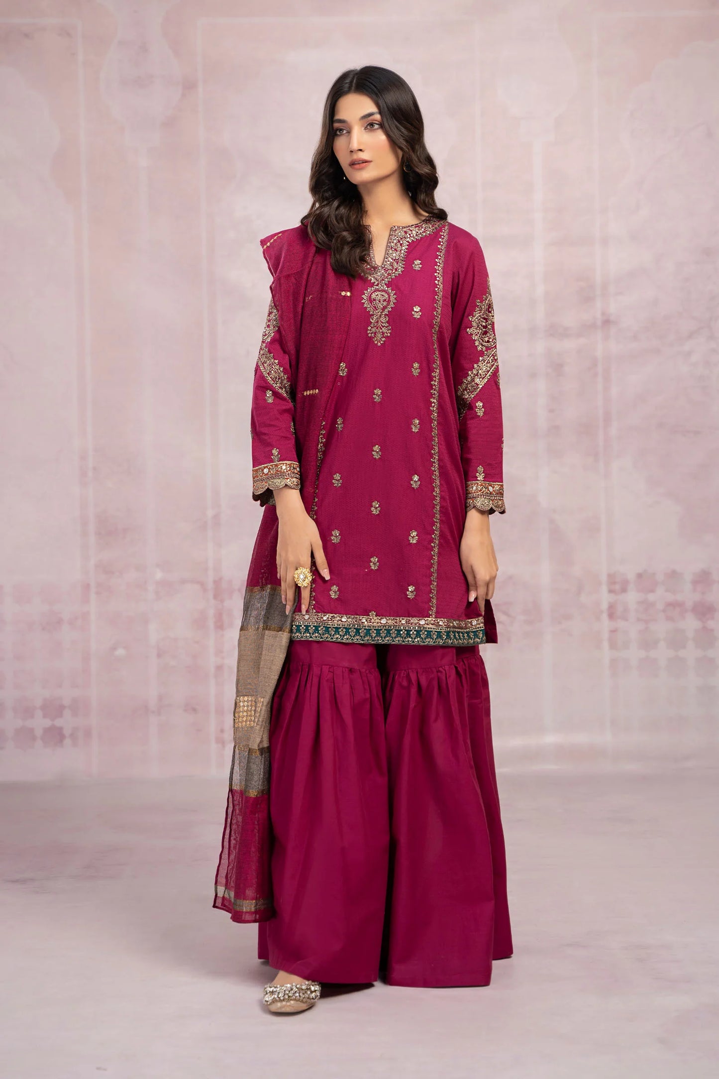 MARIA B Danak Luxury Embroidered 3-Pcs