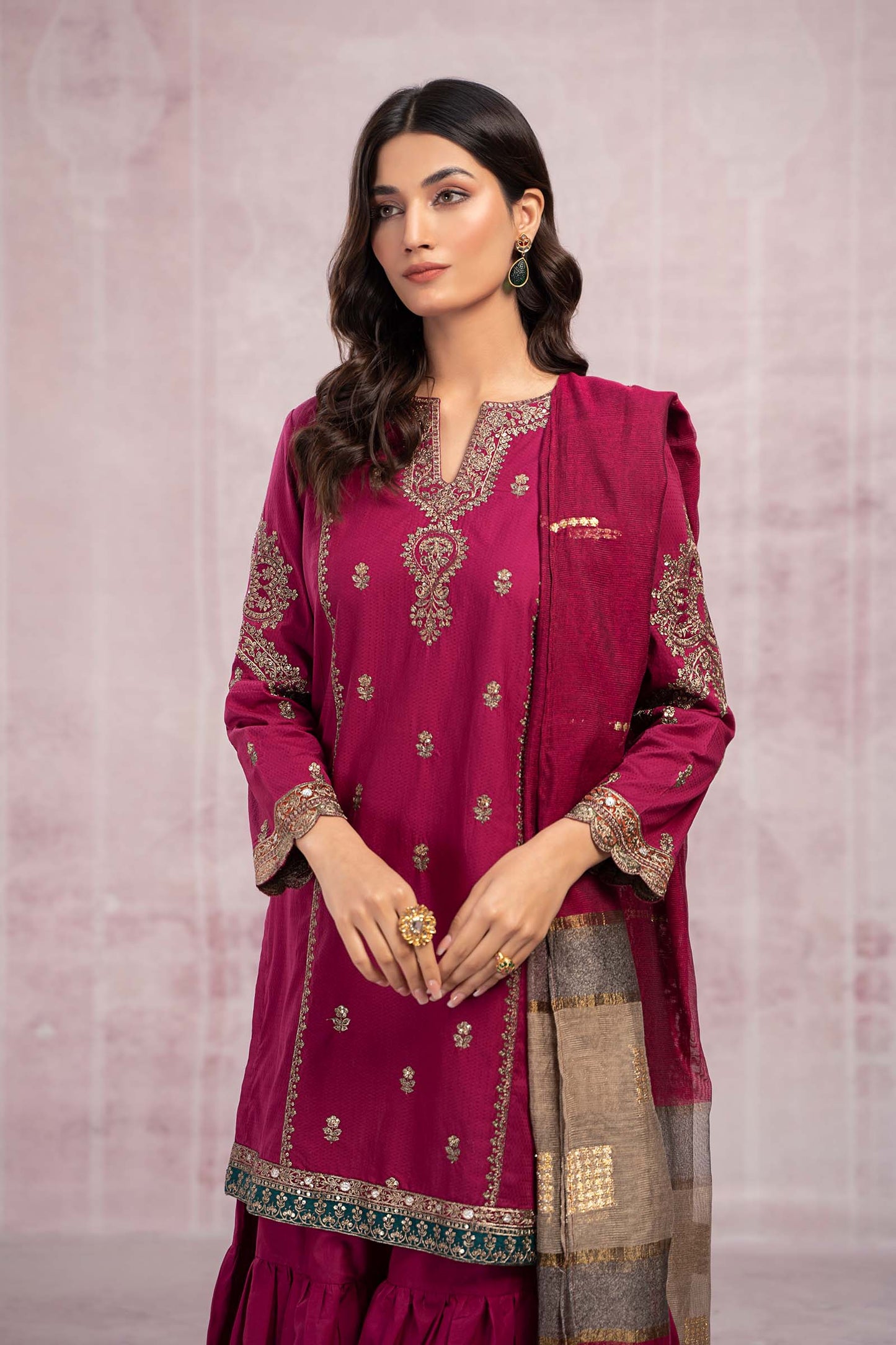 MARIA B Danak Luxury Embroidered 3-Pcs