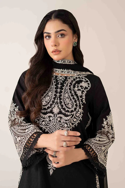 MARIA.B Luxury Embroidered Dhanak 3-Pcs