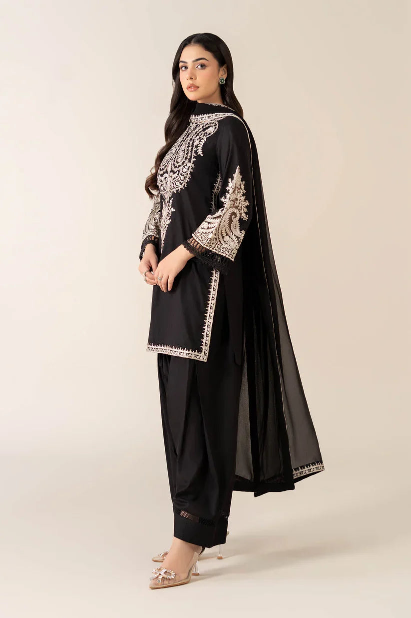 MARIA.B Luxury Embroidered Dhanak 3-Pcs