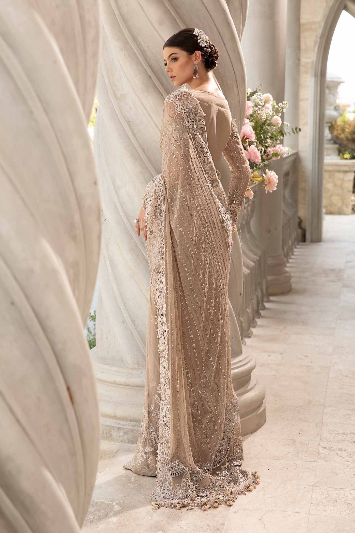 MARIA.B Embroidered Exclusive Luxury Saree