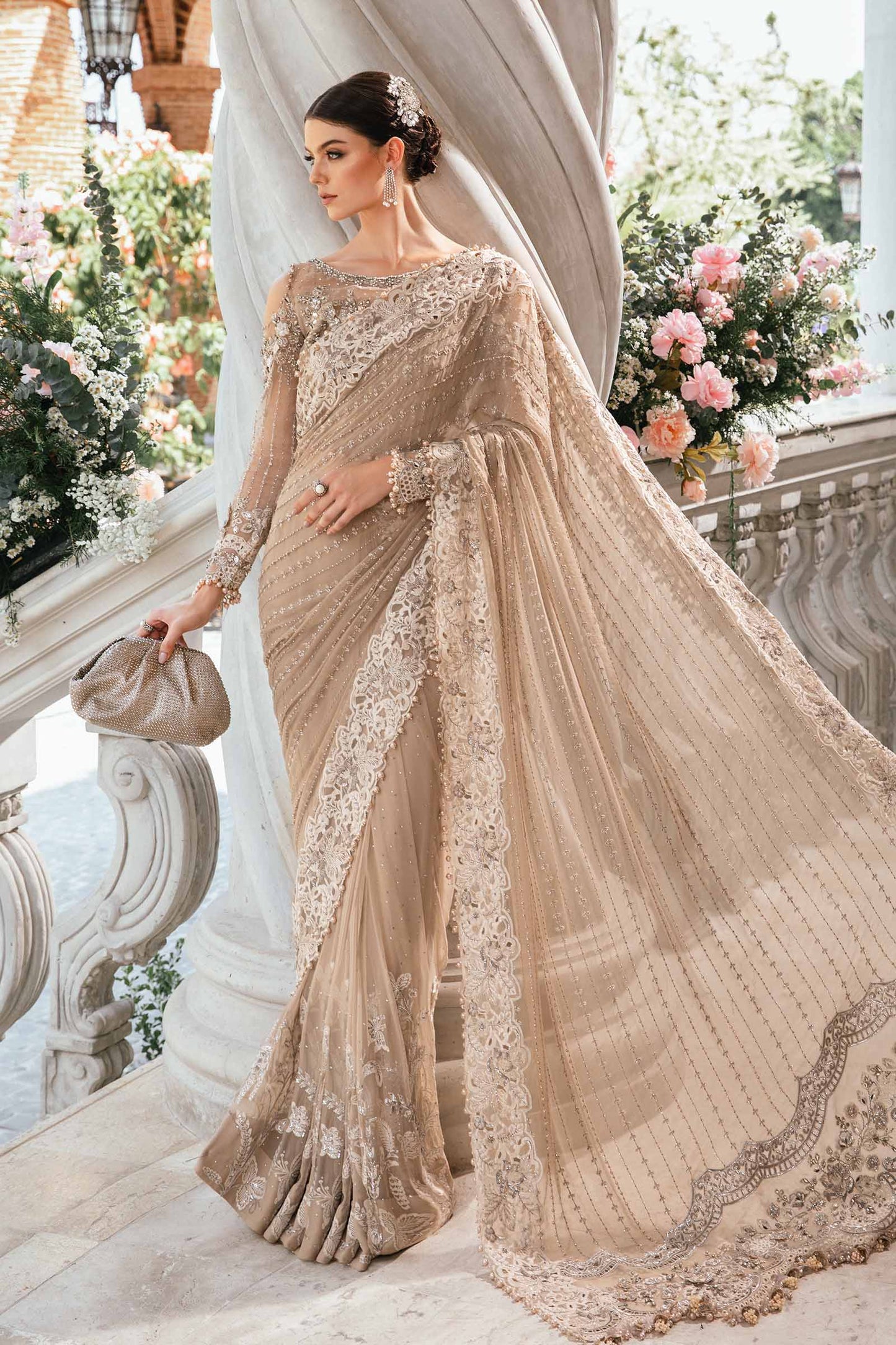 MARIA.B Embroidered Exclusive Luxury Saree
