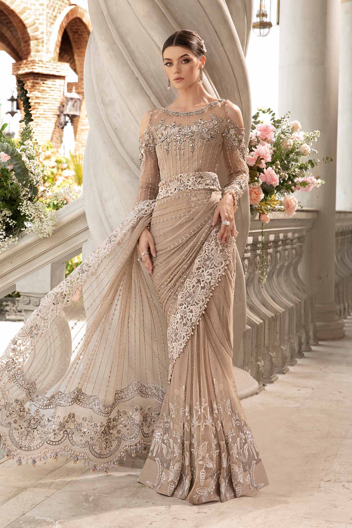 MARIA.B Embroidered Exclusive Luxury Saree