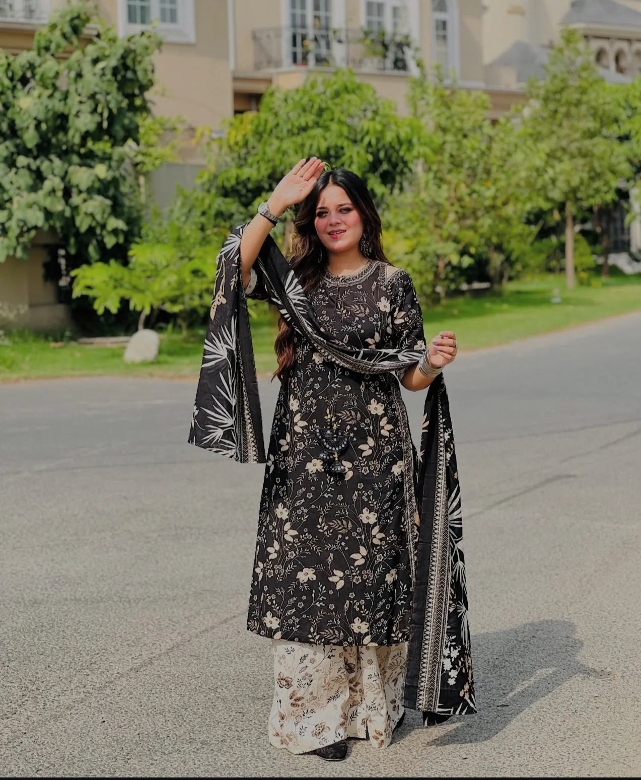 BIN SAEED Stylish Digital Khaddar 3-Pc Suit