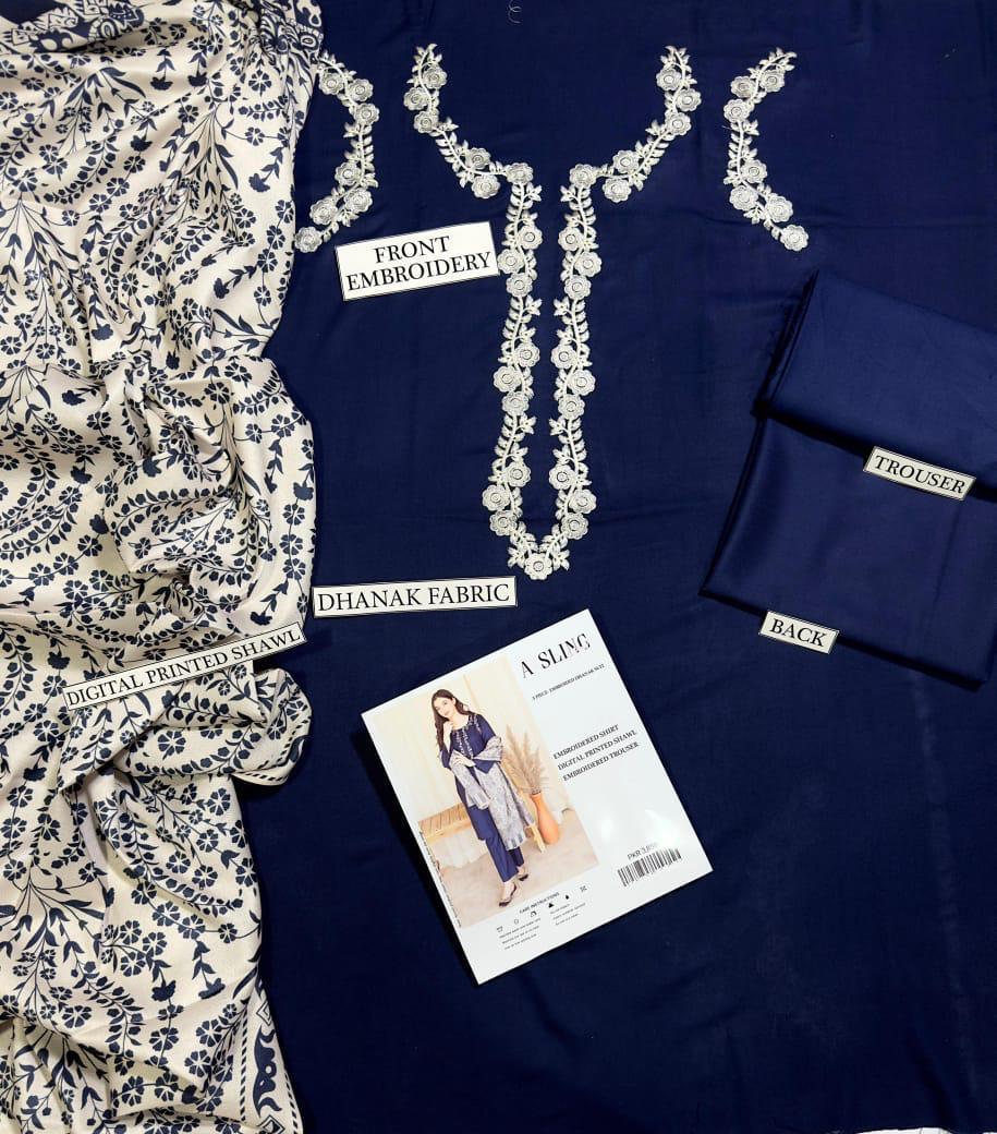 AISLING Luxury Embroidered 3-Pcs Suit