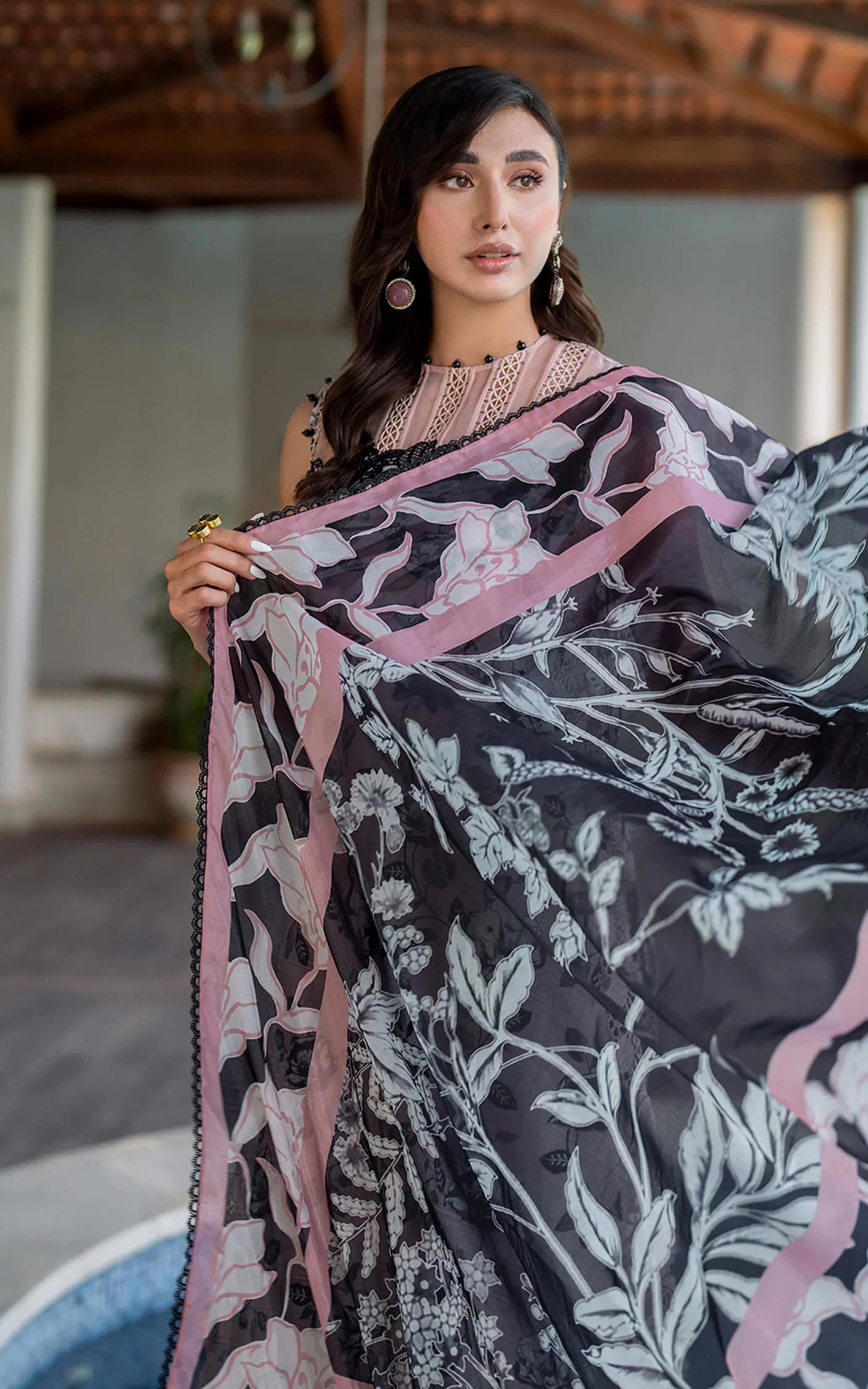 ASIFA NABEEL Dhanak Embroidered 3-Pc Suit