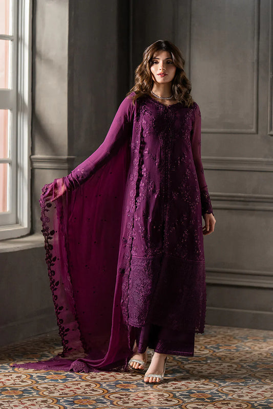 AZURE CHIFFON Embroidered 3-Pcs Suit