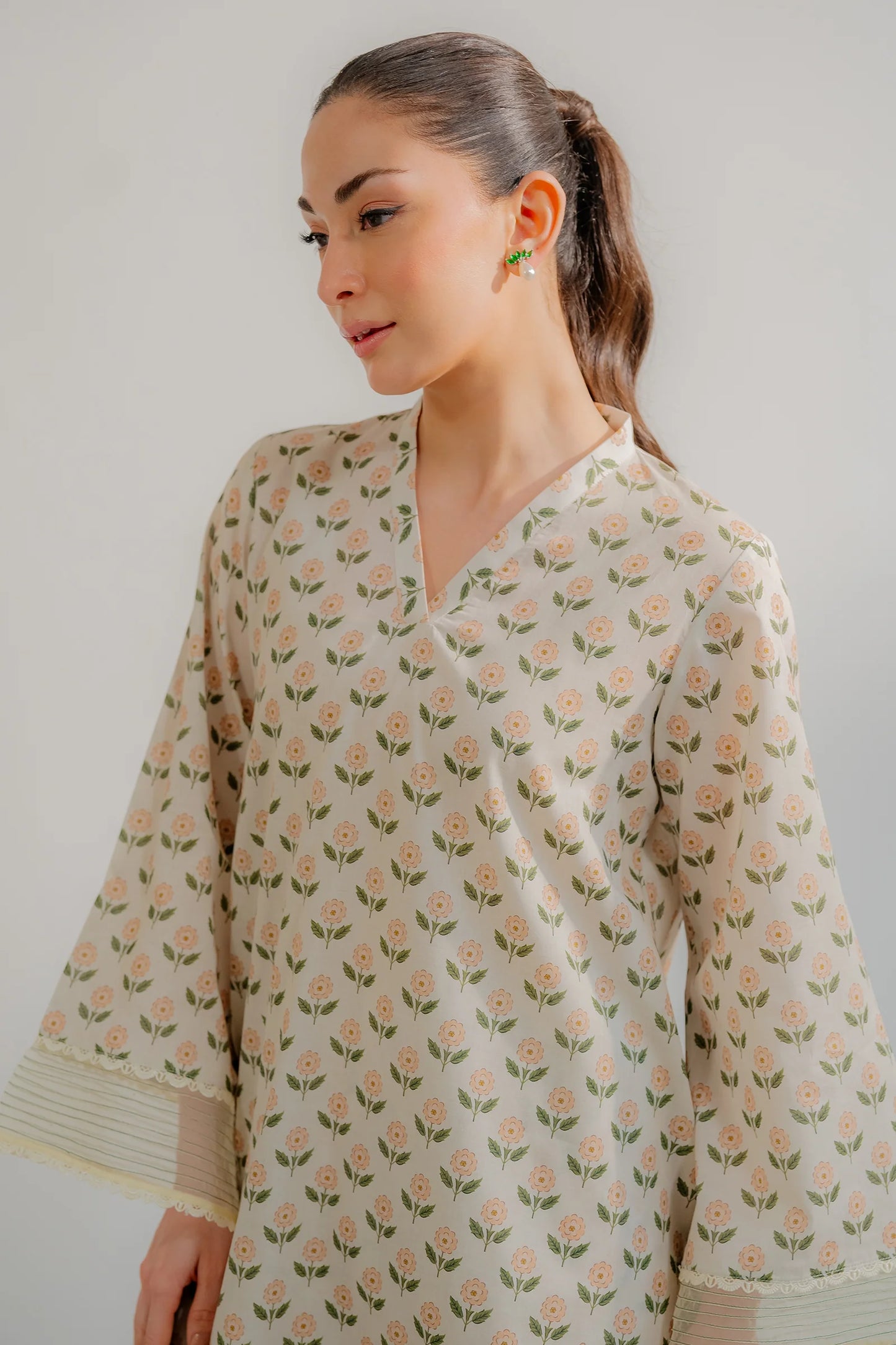 EGO Viscose Digital Printed 3-Pc Suit