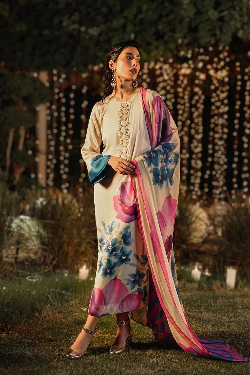 LULUSAR Silk Embroidered 3-Pc Suit
