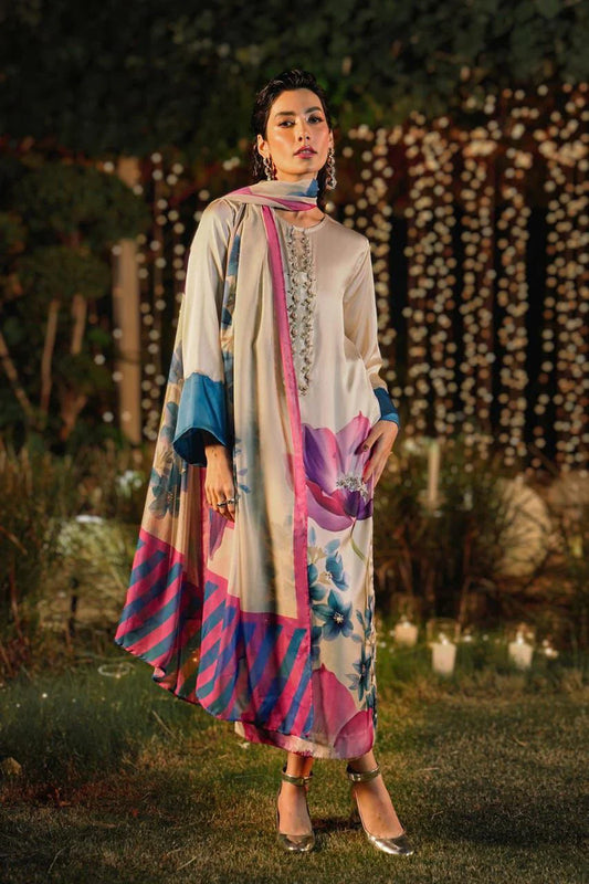 LULUSAR Silk Embroidered 3-Pc Suit