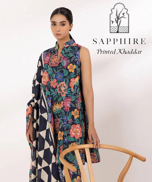 SAPPHIRE Premium Printed Khadar Vol 3-Pc Suit
