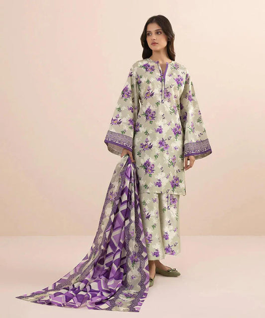SAPPHIRE Premium Printed Khadar Vol 3-Pc Suit